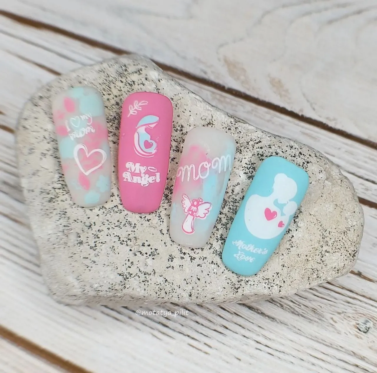 Clear Jelly Stamper CjSH-19 I Love My Mom stampingplade