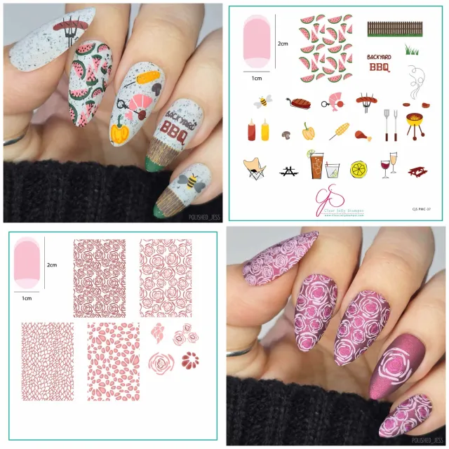 Clear Jelly Stamper Plate of the Month juli 2021 sæt 2 stk
