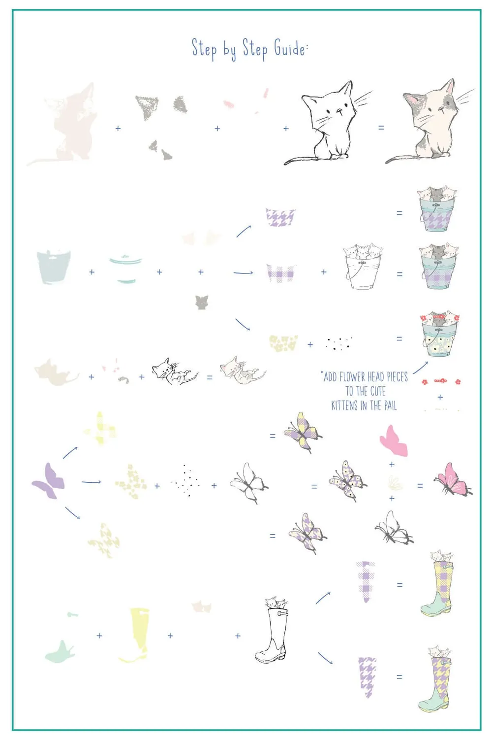 Clear Jelly Stamper Sweet Spring Kitties CjS-293 stempelplade katte