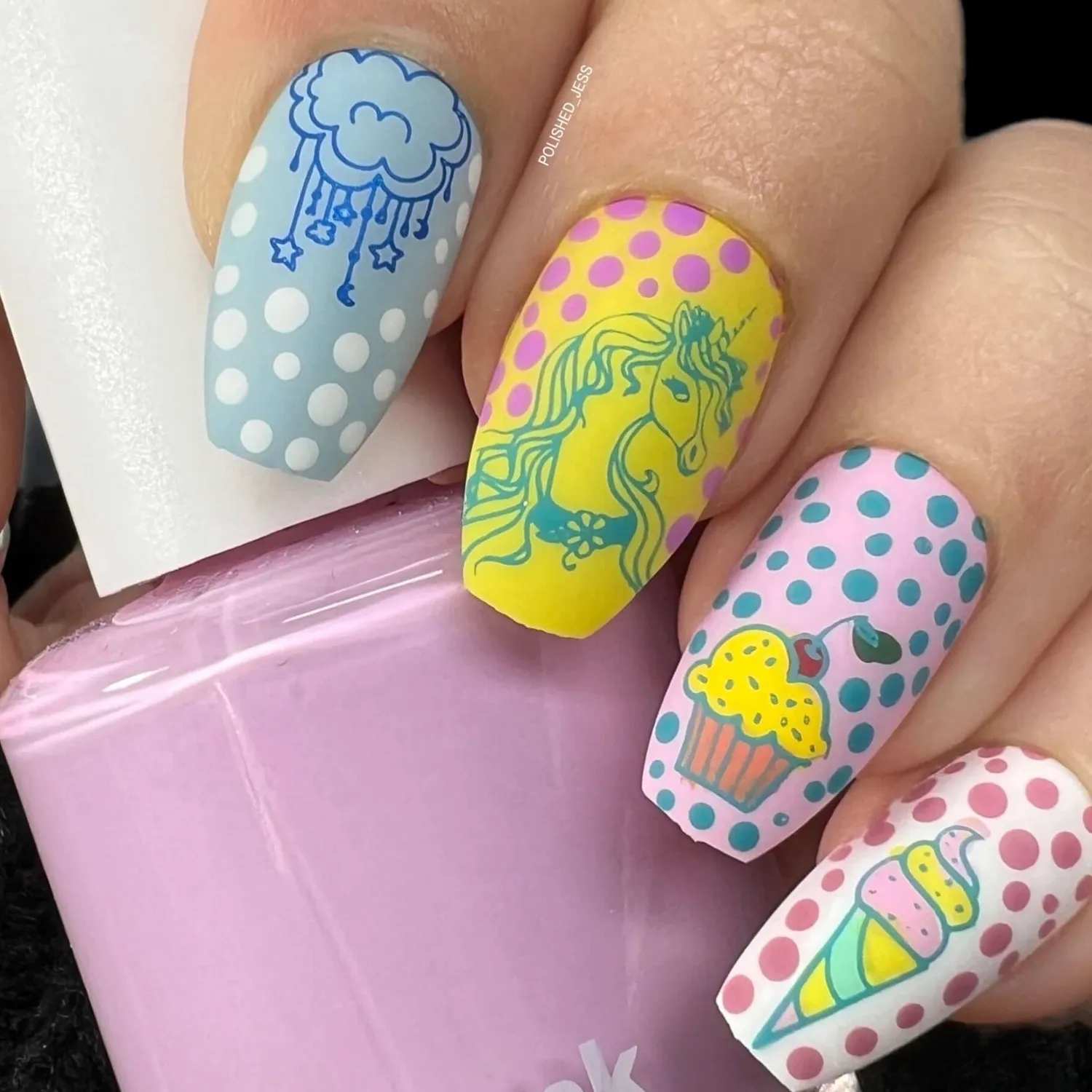 Clear Jelly Stamper CjS-297 stampingplade Unicorn Magic 8x8 cm