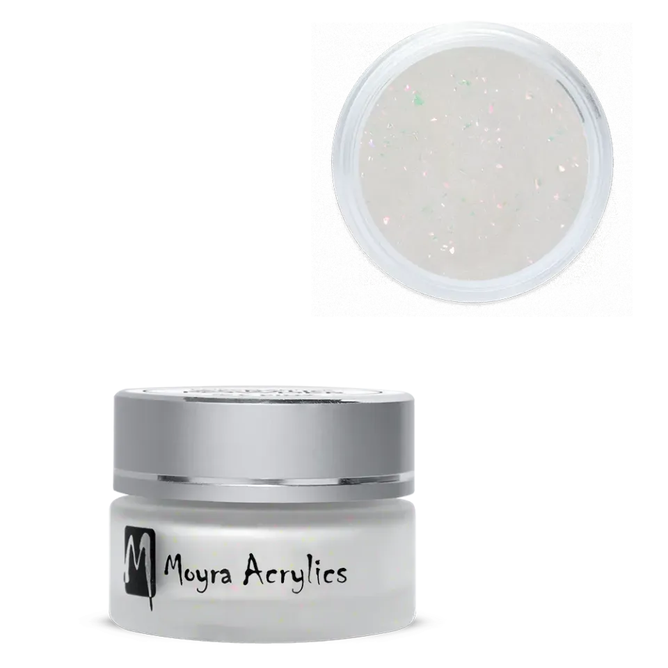 Moyra Acrylic Powder akrylpulver Magic milky white 12 g pink