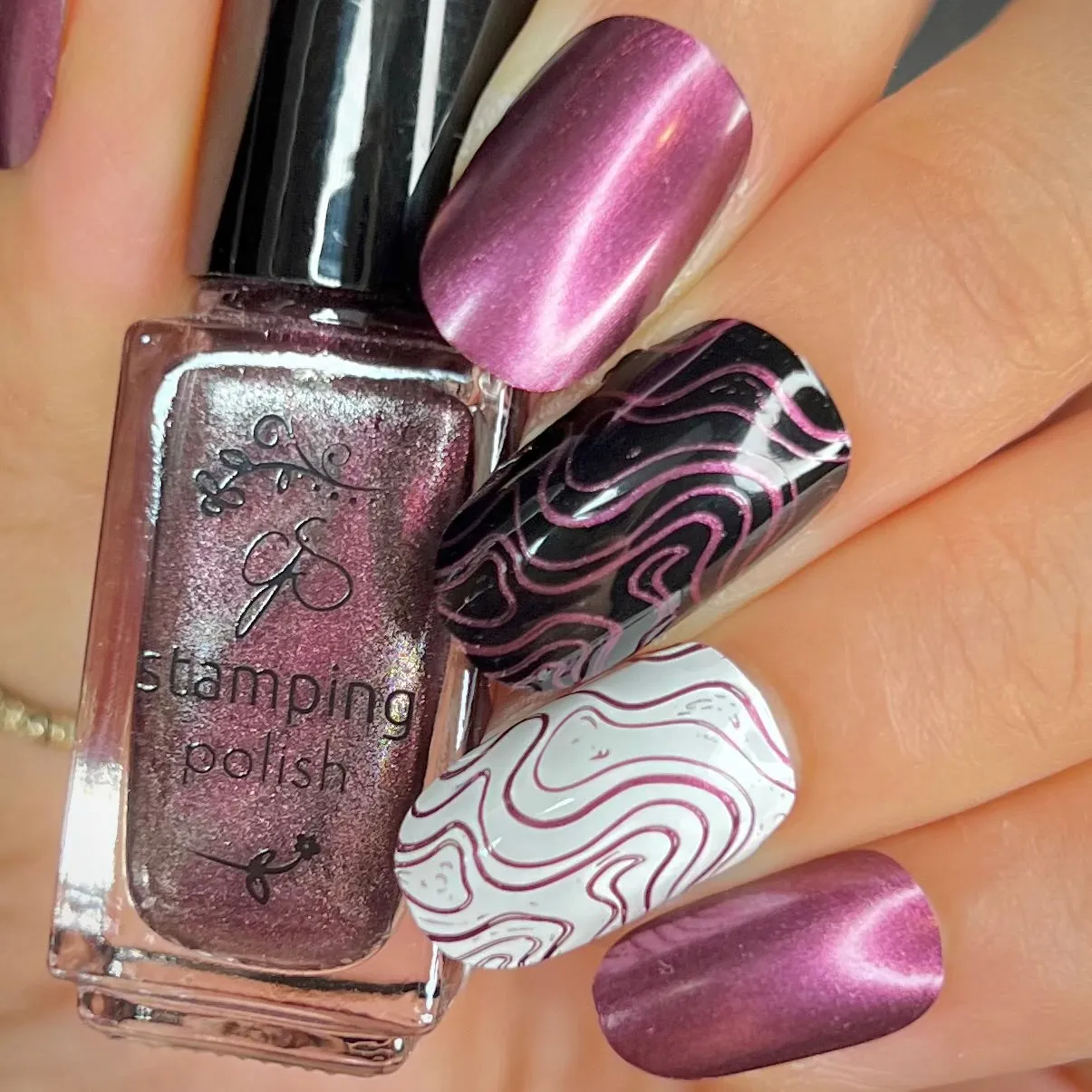 Clear Jelly Stamper 159 Shimmering Grape stamping lak lilla 5 ml
