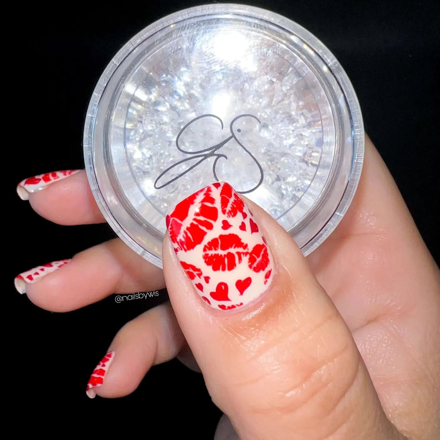 Clear Jelly Stamper With Love CjSV-35 stamping plate hjerter