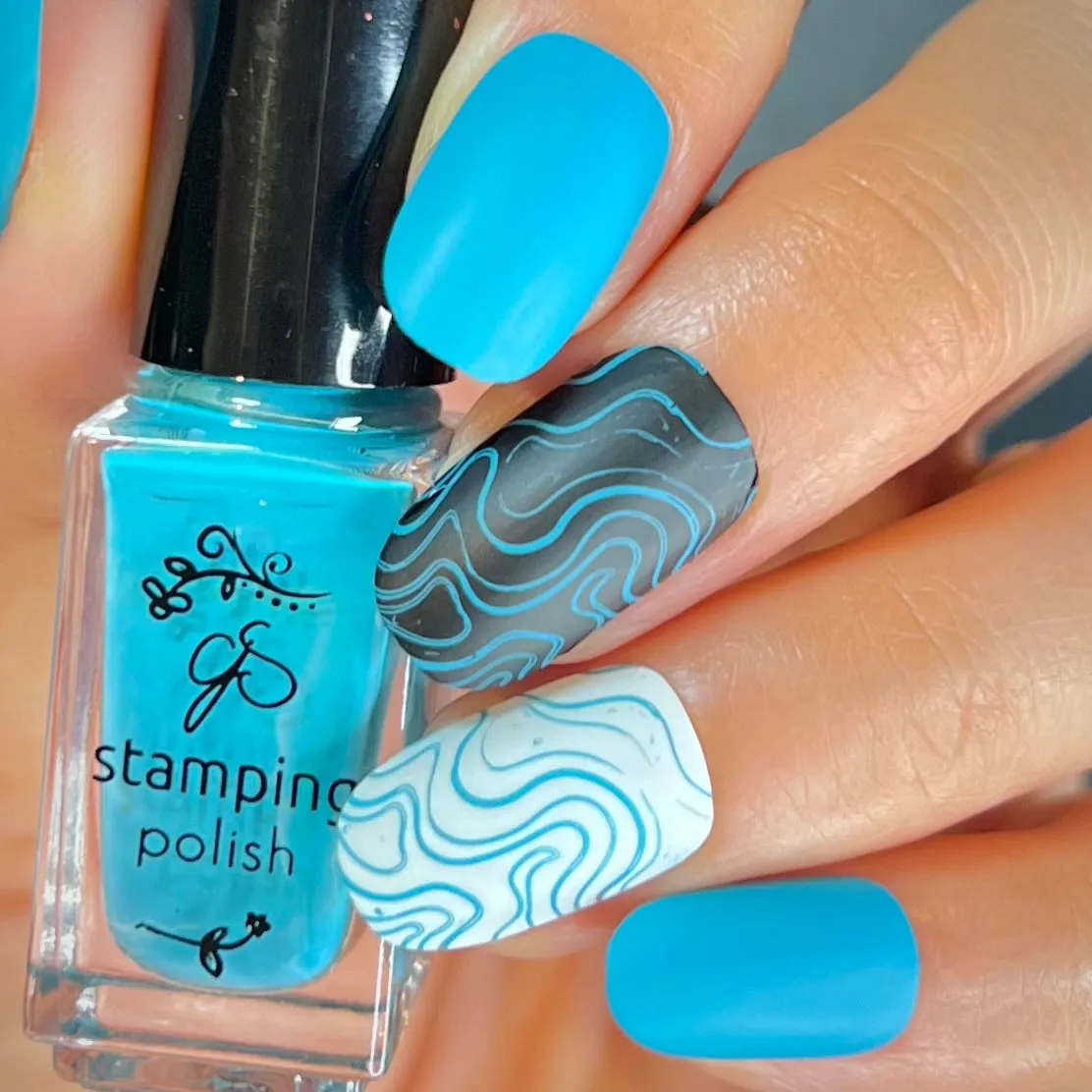Clear Jelly Stamper 134 Teal-tally Crazy stamping lak teal 5 ml vintage