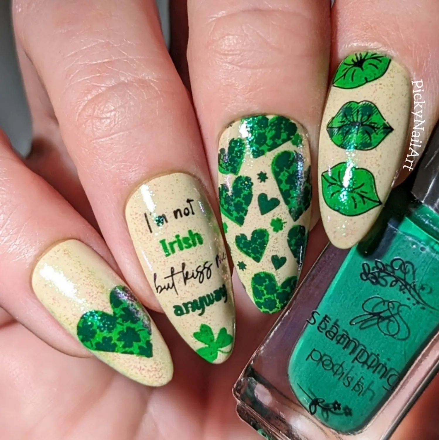 Clear Jelly Stamper CjSH-103 Shamrocks stampingplade St. Patrick
