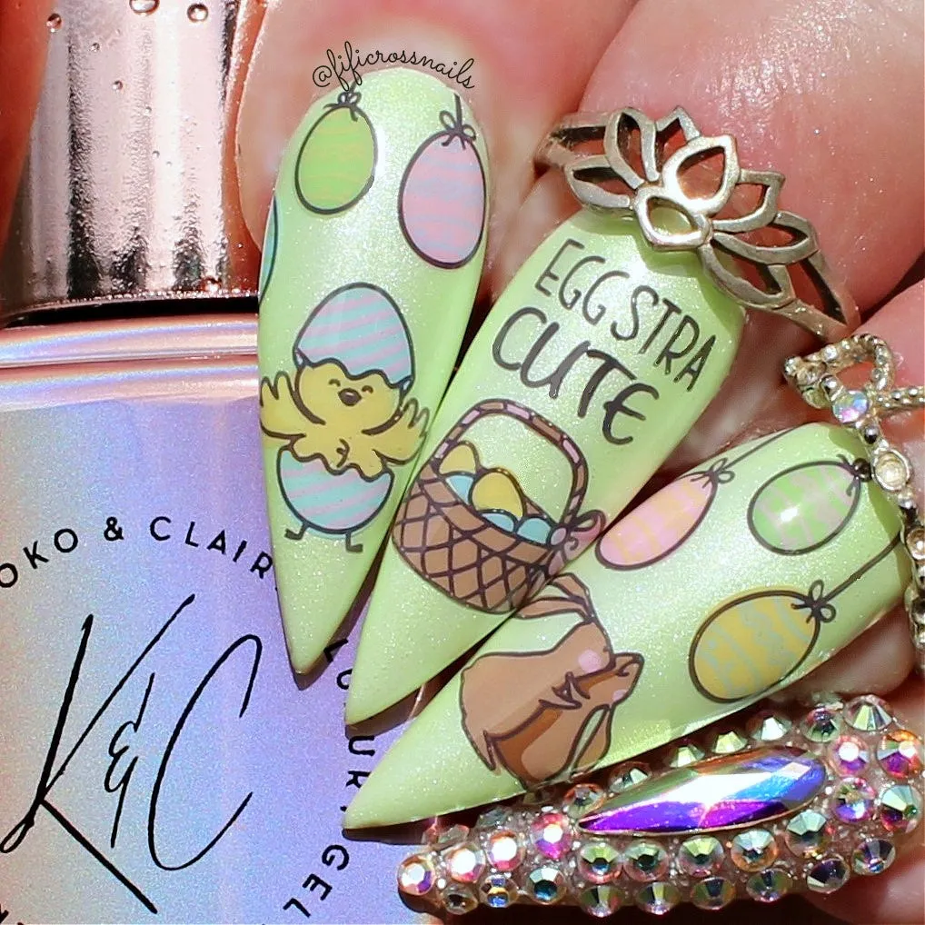 Clear Jelly Stamper Silly Bunny CjSH-87 stamping plade påske