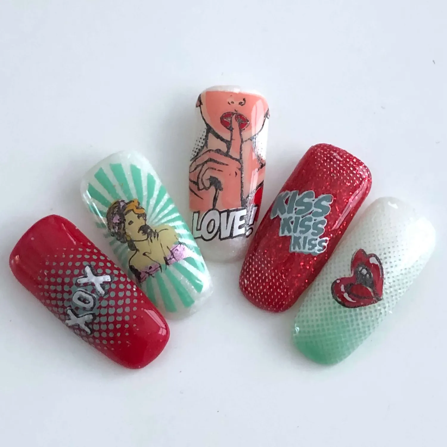 Clear Jelly Stamper CjSV-22 POP Heart stempelplade stor popart