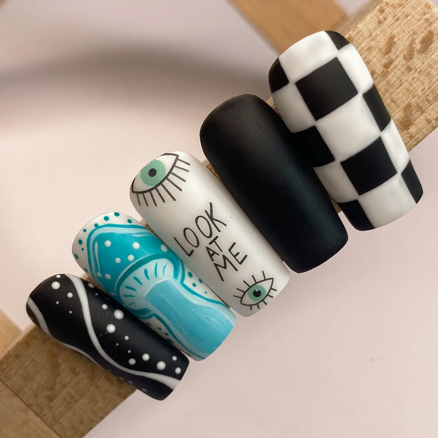 Moonflair Nail Art Stickers negle Evil Eye Mix