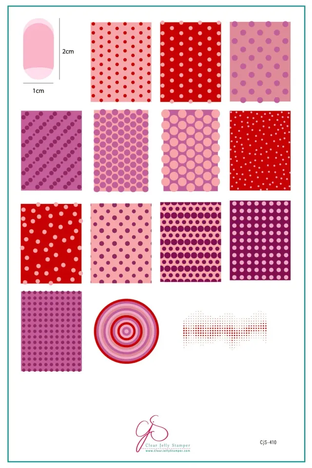 Clear Jelly Stamper Dotty About You CjS-410 stempelplade prikker