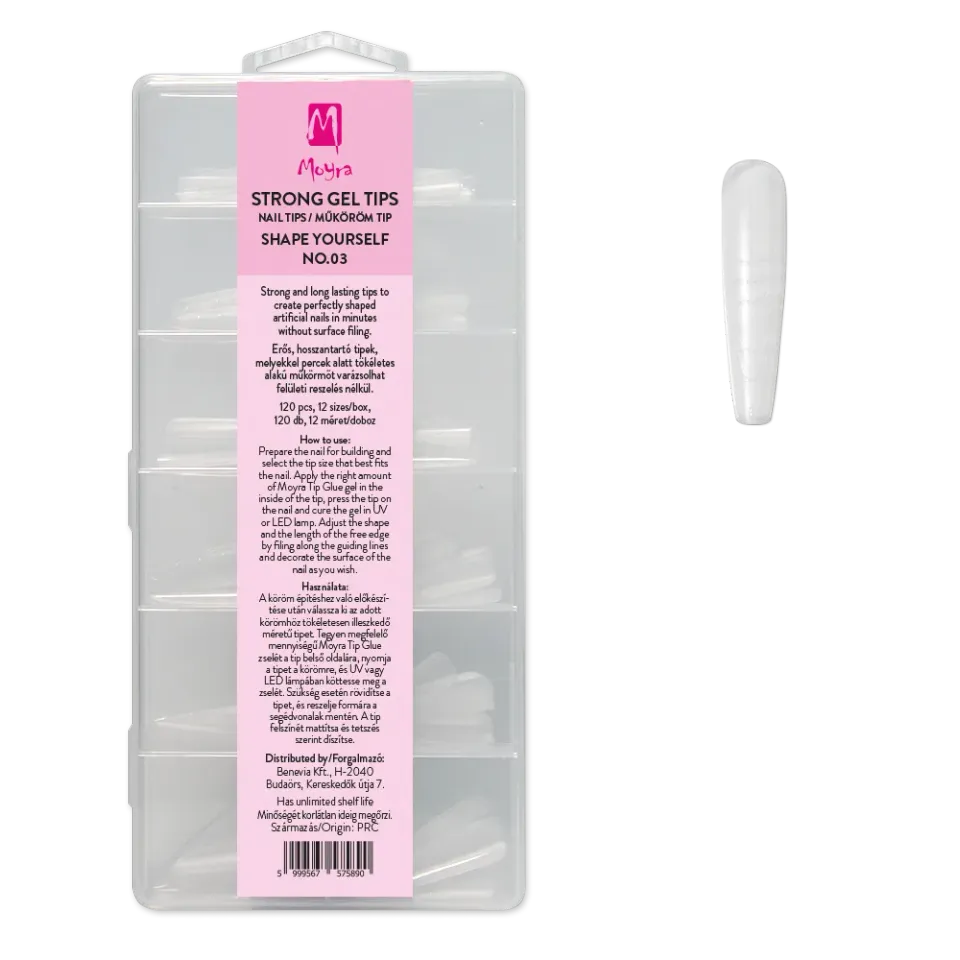 Moyra Strong Gel Tip No. 03 gele tipper 120 stk