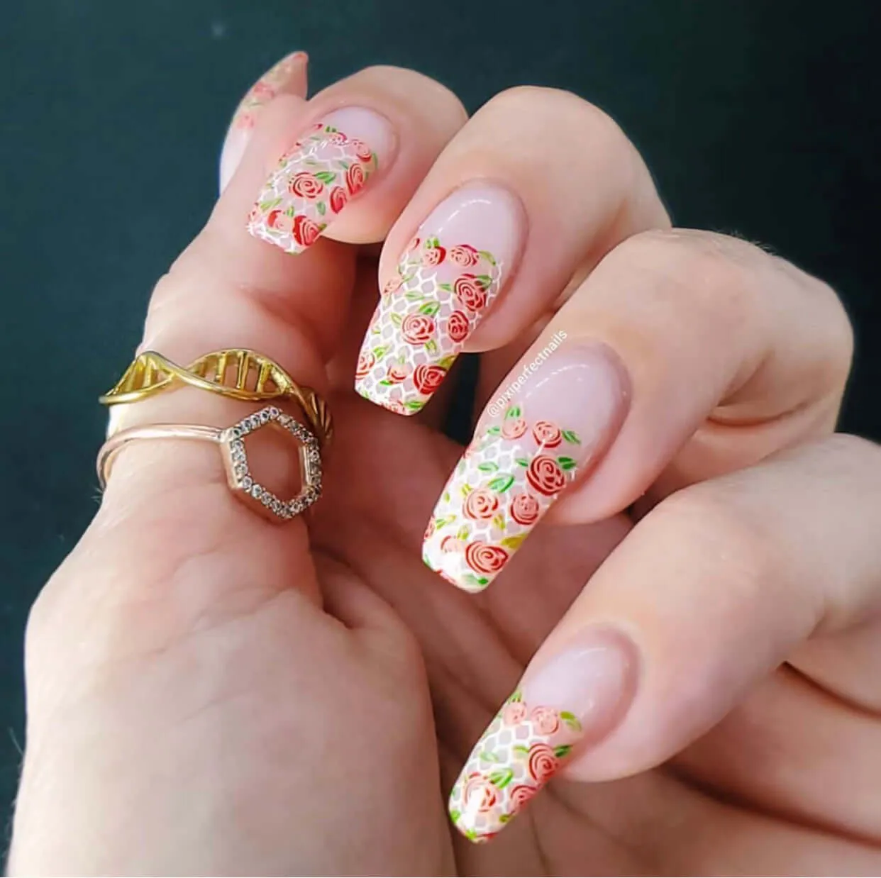 Clear Jelly Stamper Lace Floral CjSV-25 stampingplade blomster 8cm