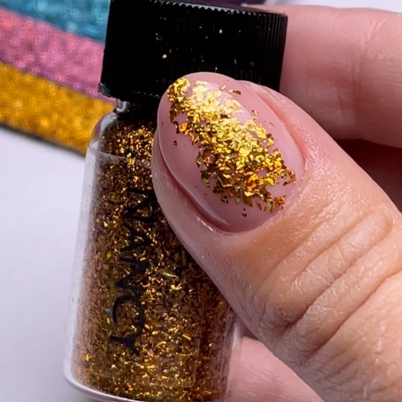 Indigo Nails Beautystones Nancy negleflakes med kromskær