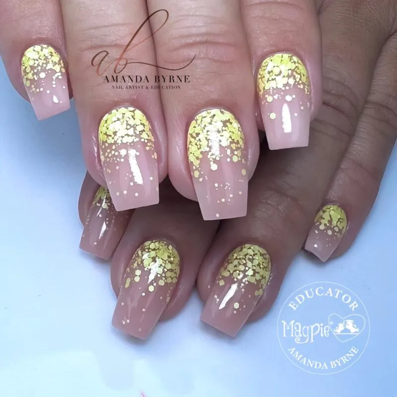 Indigo Nails Beautystones Citrine glitter til negle