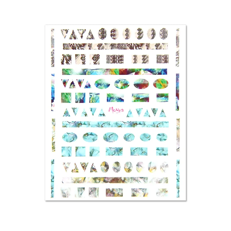 Moyra Nail Stickers No. 05 selvklæbende 8x10 cm