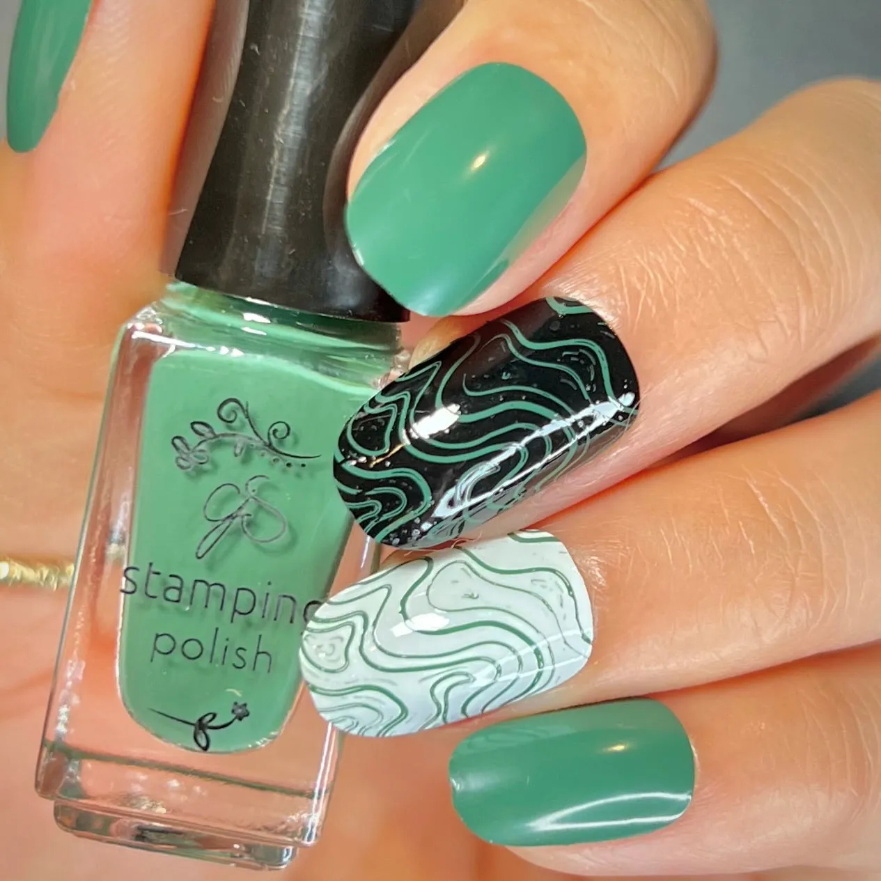 Clear Jelly Stamper 218 Hunter stamping lak 5 ml grøn