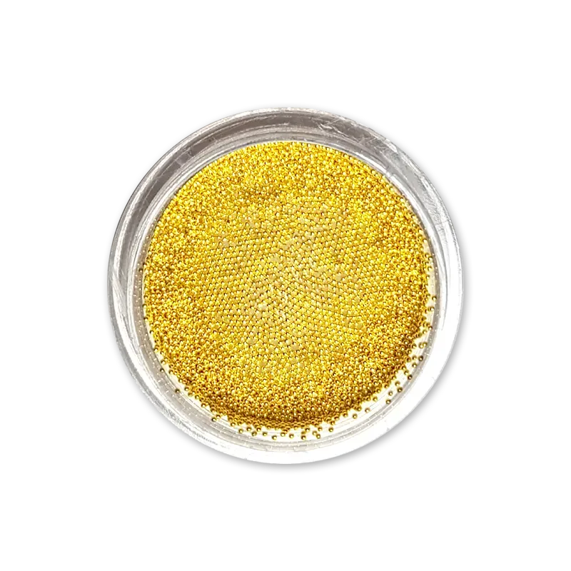 Moyra Caviar beads neglepynt 05 Gold 0,4 mm 5 g