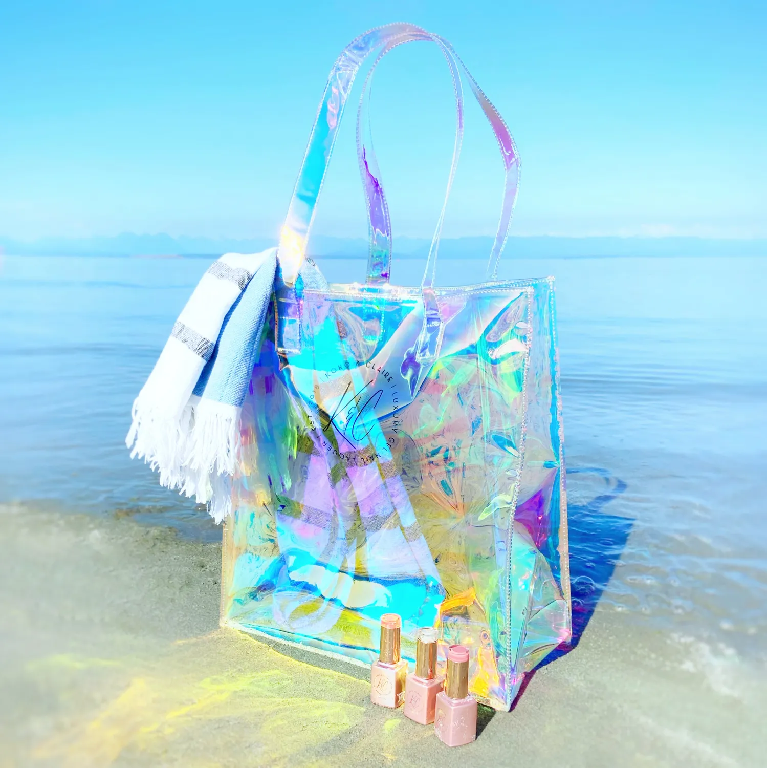 Clear Jelly Stamper Koko Holo Tote taske holo