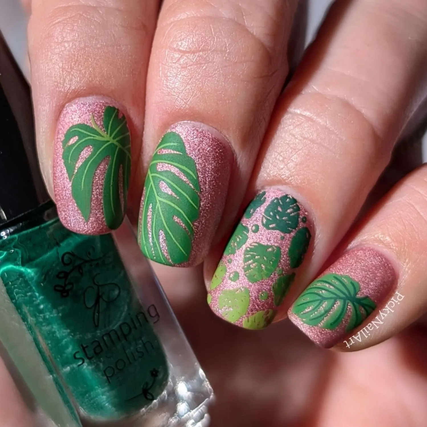 Clear Jelly Stamper Lush Leaves CJS-357 negleplade blade
