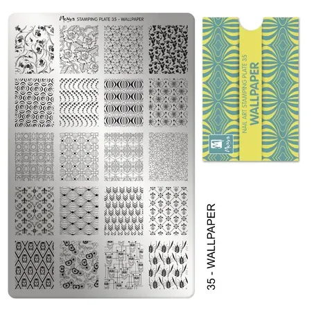 Moyra Stamping Plate 35 stampingplade Wallpaper