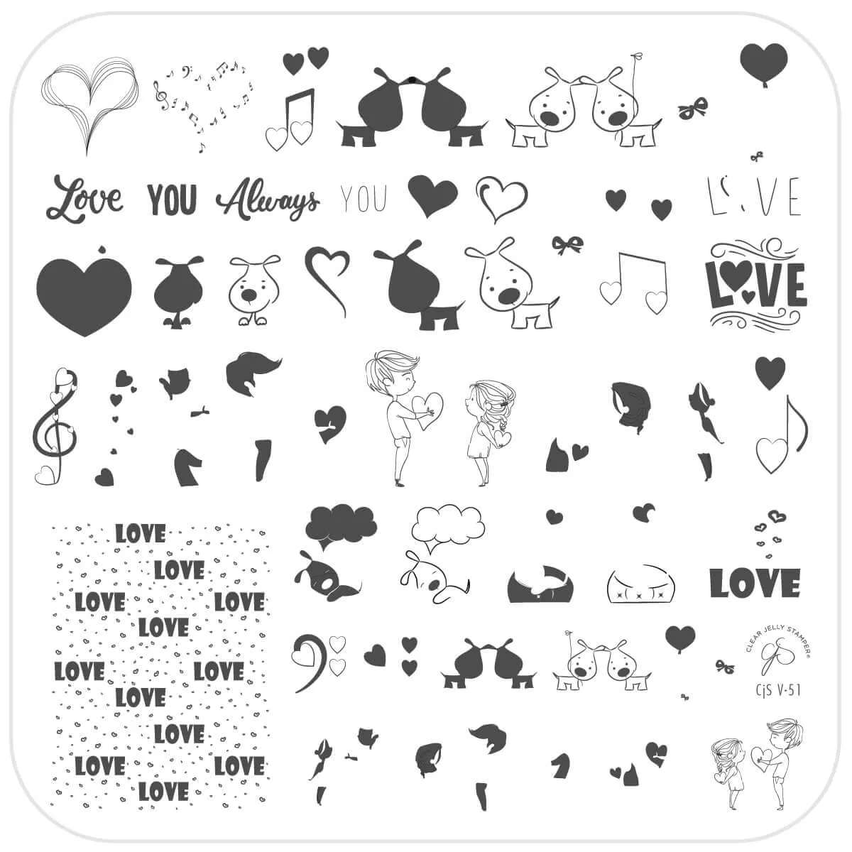 Clear Jelly Stamper CjSV-51 You're Pawfect stempelplade 8x8