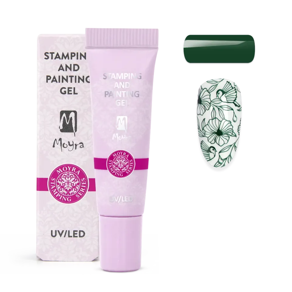 Moyra Stamping painting gel 18 Dark Green 7 g