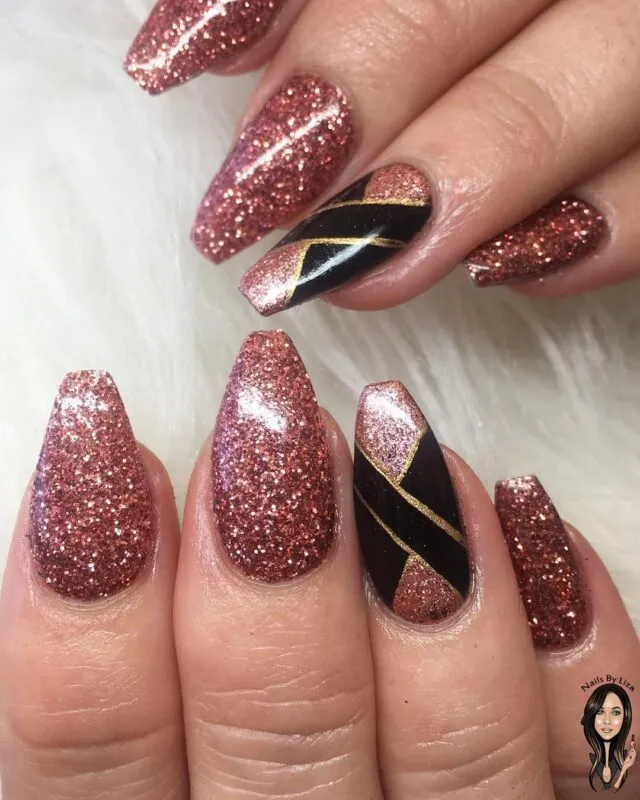 Indigo Nails Beautystones Rosie negleglitter til effekt