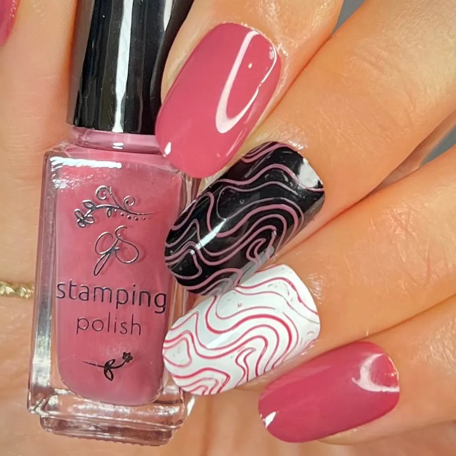 Clear Jelly Stamper #160 Raspberry Ripple stamping lak 5 ml mørk pink