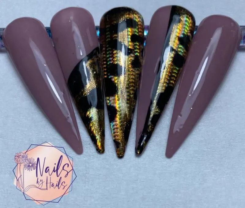 Indigo Nails Beautystones Harold neglefolie metallisk