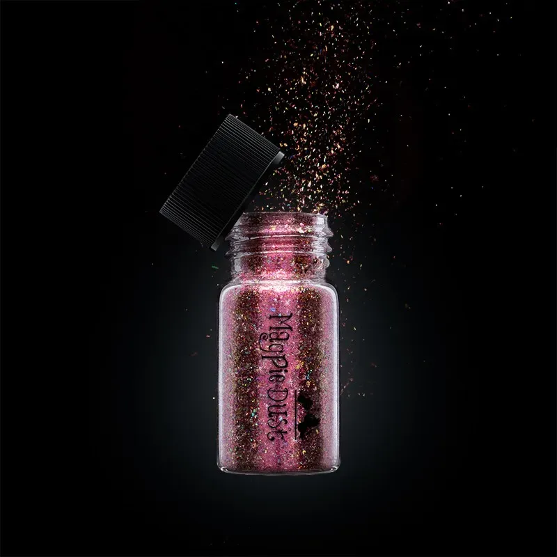 Indigo Nails Beautystones Rudy flakes til negle rød