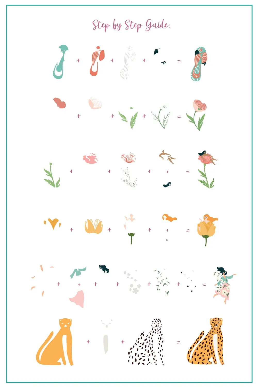 Clear Jelly Stamper CjS-343 Into the Wild stamping plade dyr