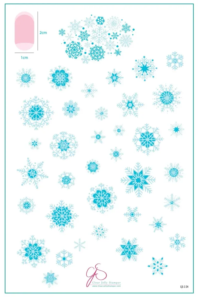 Clear Jelly Stamper CjSC-24 In the Frosty Air stamping plade