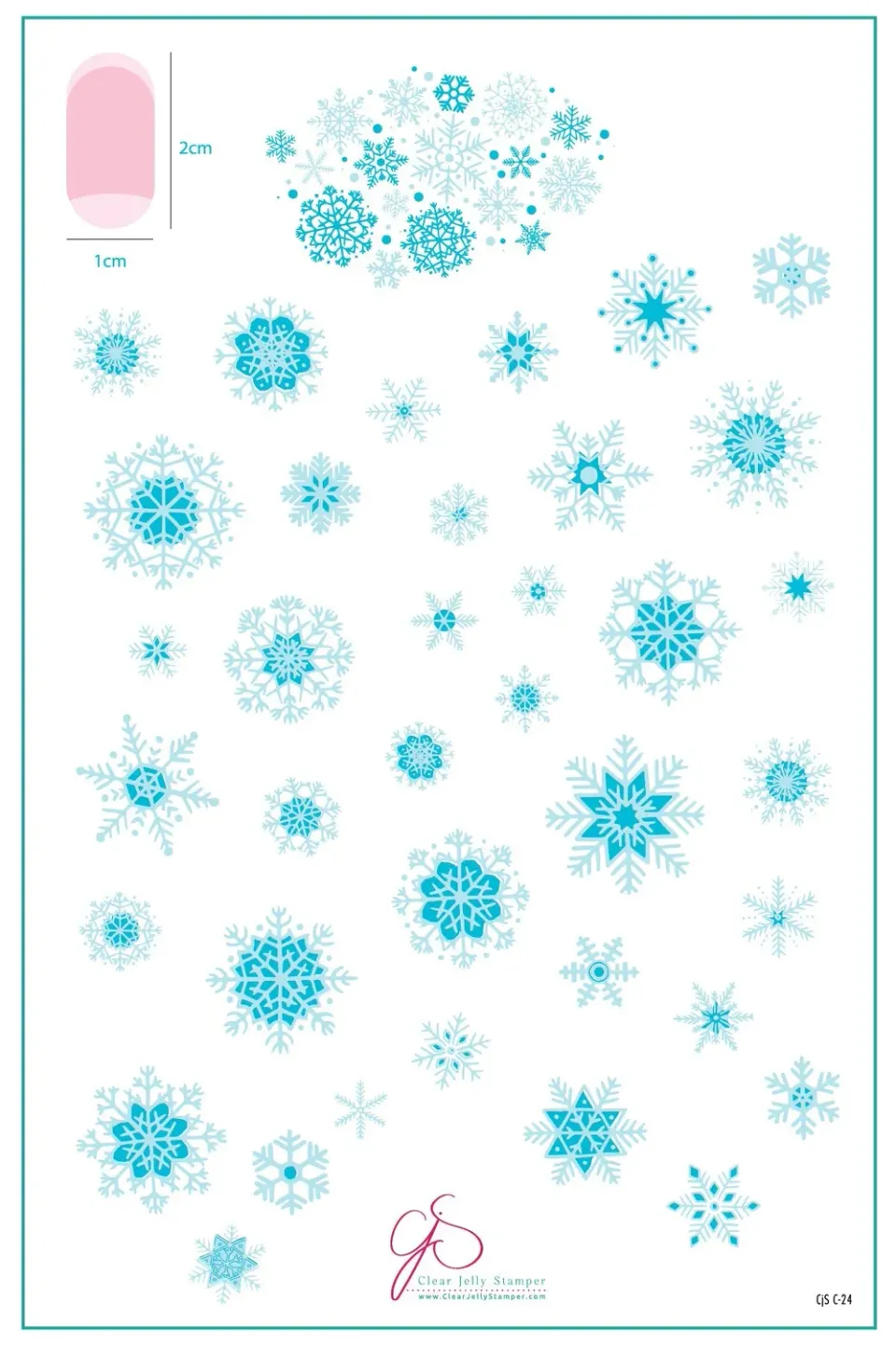 Clear Jelly Stamper CjSC-24 In the Frosty Air stamping plade