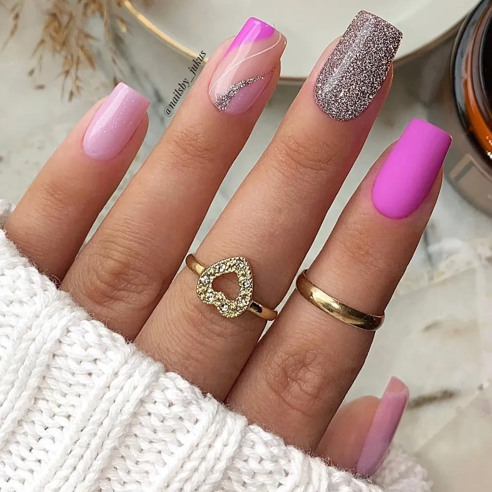 Didier Lab Brillant No3 gellak 8ml mauve-rosa glitter