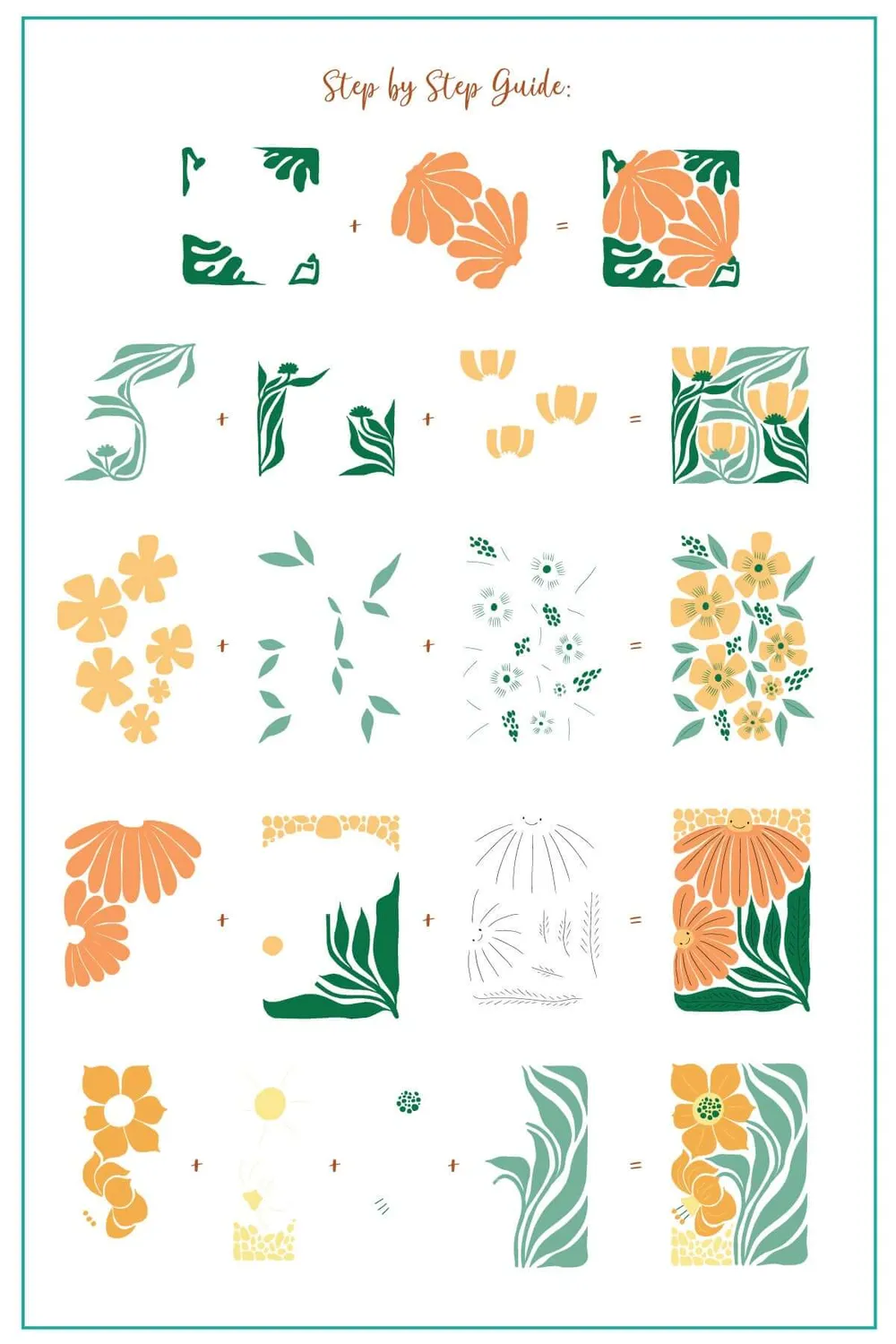 Clear Jelly Stamper Urban Garden CjS-365 stamping plate floral