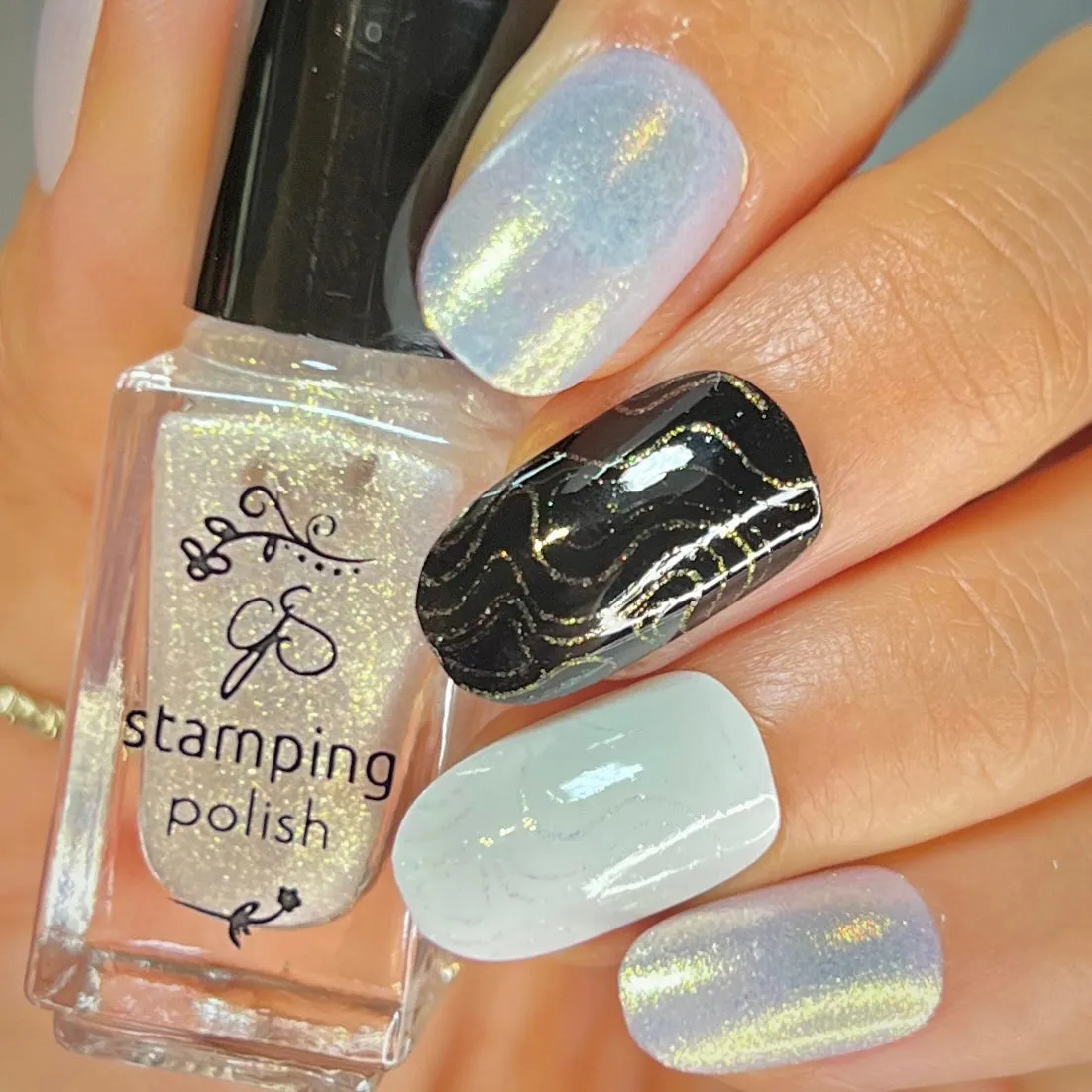 Clear Jelly Stamper #126 Pixie Dust stamping lak guld 5 ml