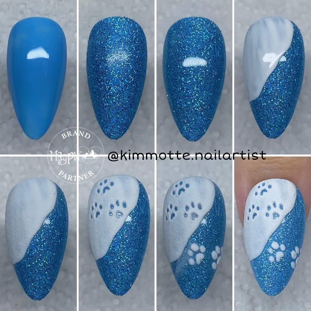 Indigo Nails Beautystones Kiki Glitter neglitter pink
