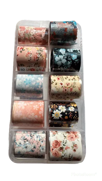 Mline Beauty Foil Box 4 transferfolie 10 stk mønstre