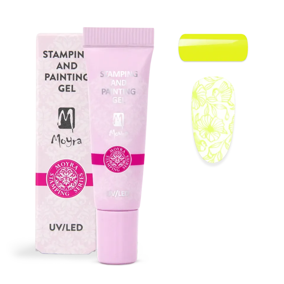 Moyra Stamping No.10 Vivid Yellow gel 7 g gul
