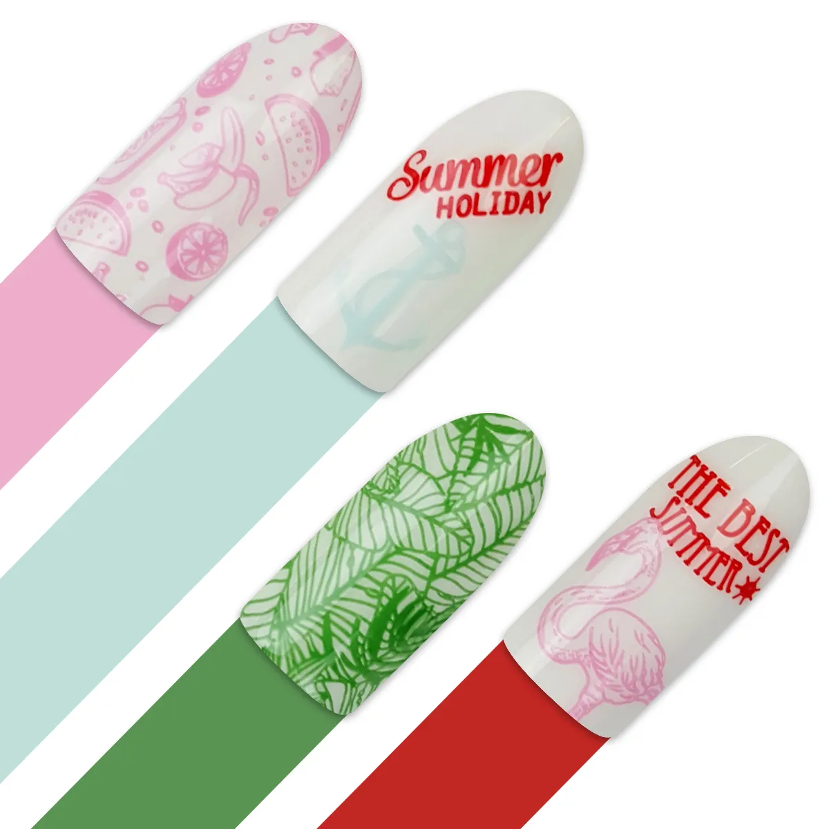 Moyra Stamping plate 144 July stempelplade sommermotiv