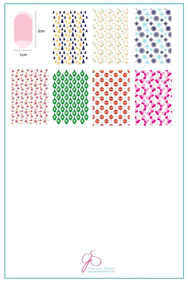 Clear Jelly Stamper Pretty Paper Jolly CjSC-42 stempelplade jul