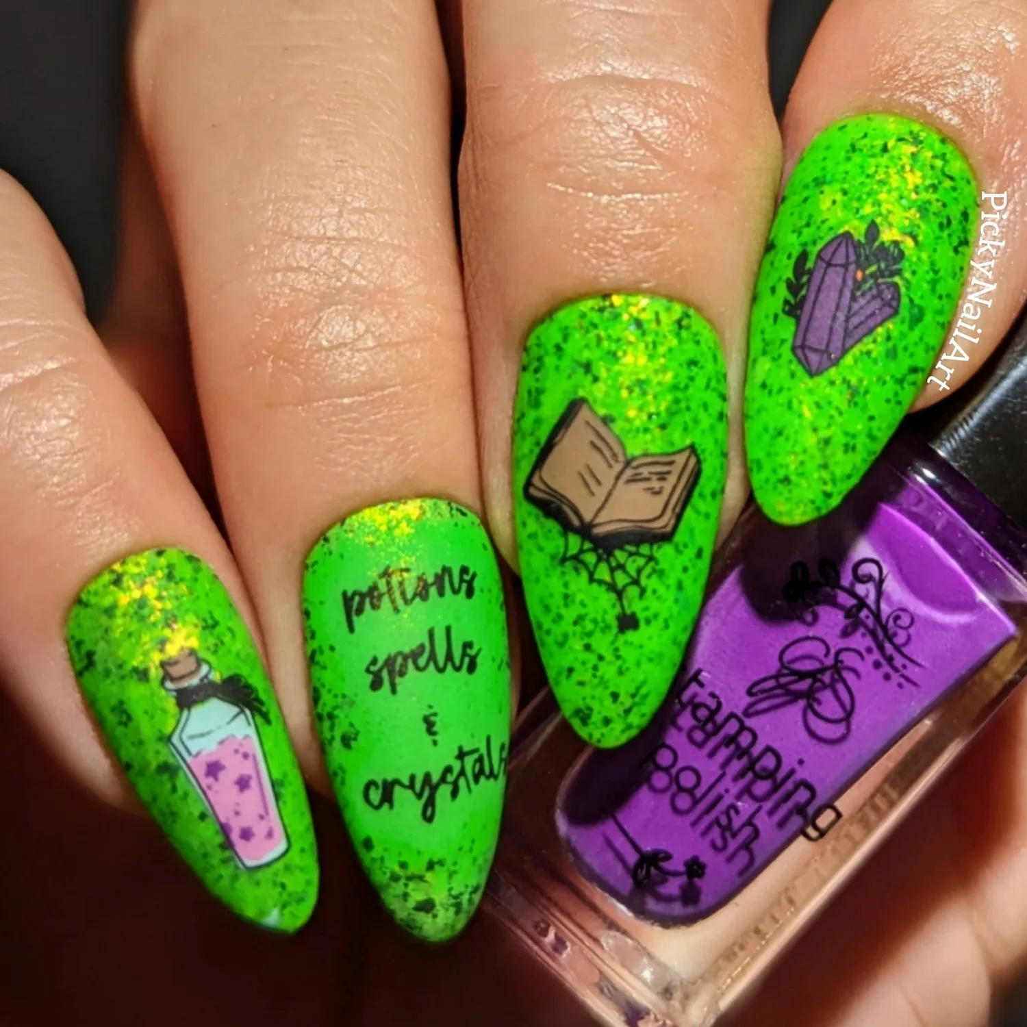 Clear Jelly Stamper H-93 Abracadabra stamping plade 8x8 halloween