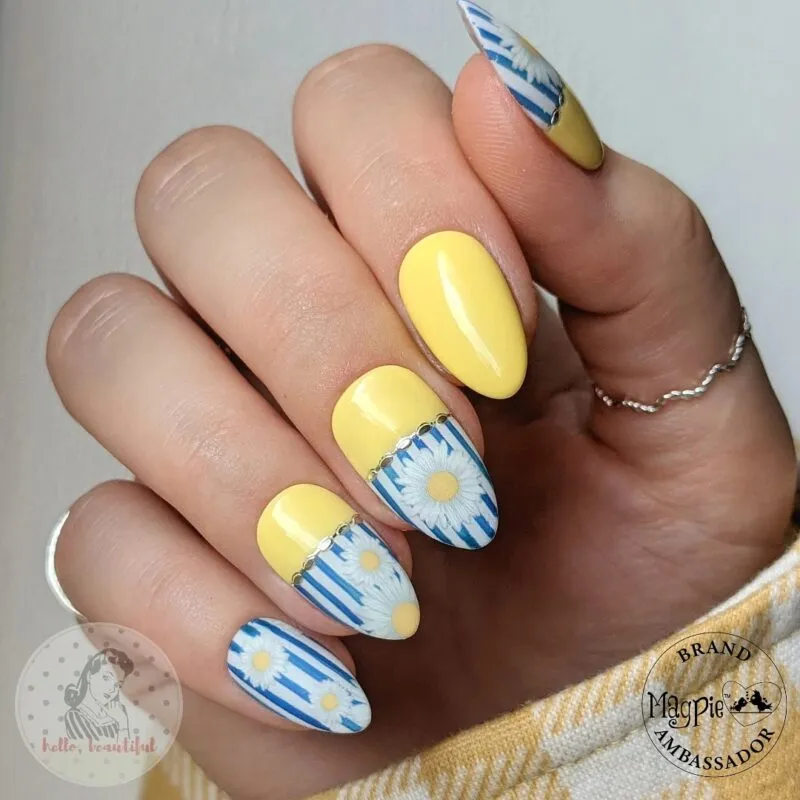 Indigo Nails Beautystones Larry folie til negle sølv