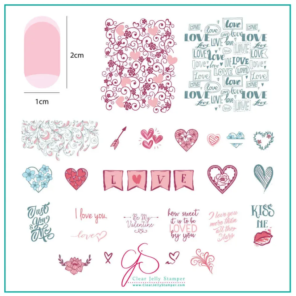 Clear Jelly Stamper How Sweet it is to be Loved by You stampingplade CjSV-28