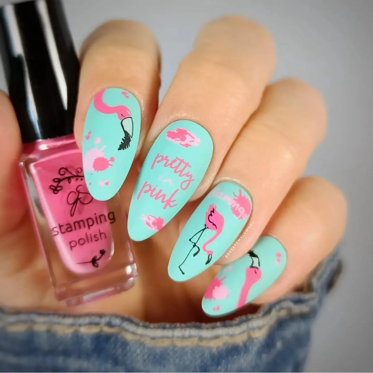 Clear Jelly Stamper XL-Five CjS-XL-Five stamping plade flamingo