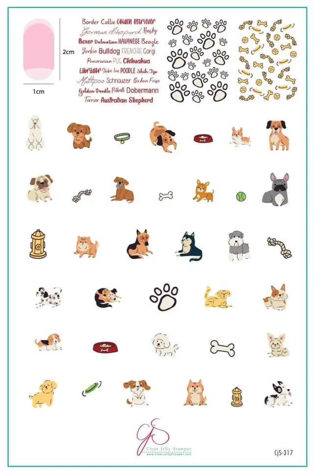 Clear Jelly Stamper CjS-317 Pup Party stempelplade hund