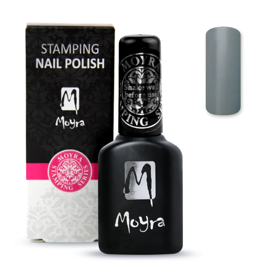 Moyra Smart SPS09 Grey stampinglak 12 ml grå