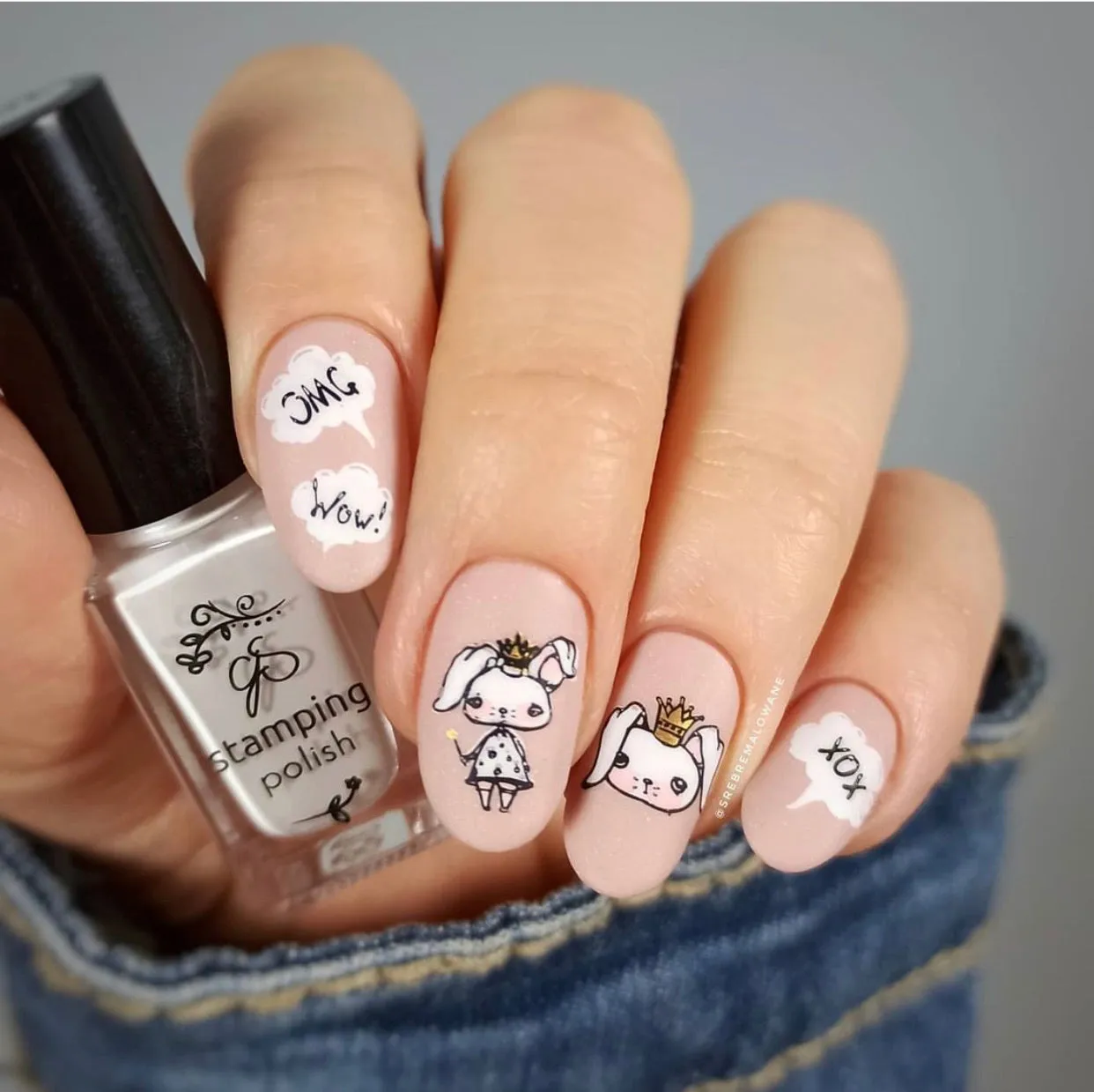 Clear Jelly Stamper CjSH-65 Hipster Bunnies stampingplade