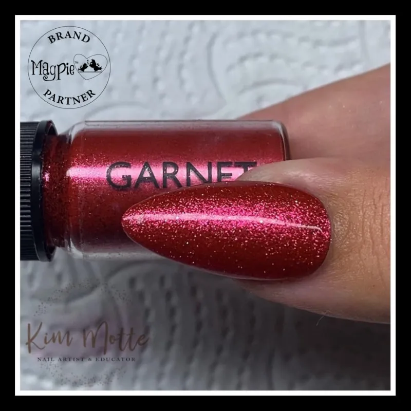 Indigo Nails Garnet neglechome spejlglans
