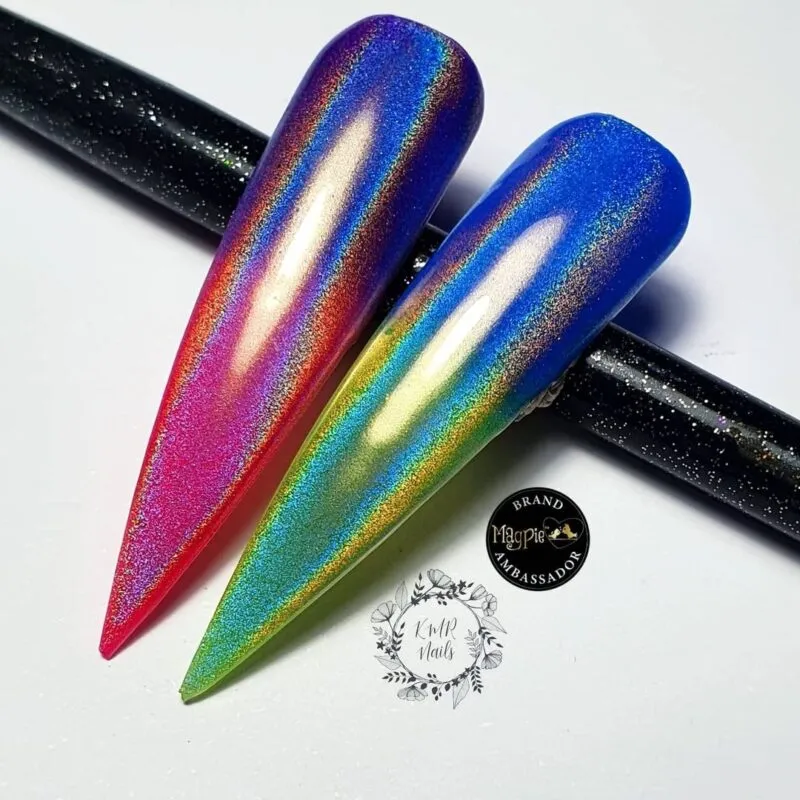 Indigo Nails Aurora Unicorn chrome pulver