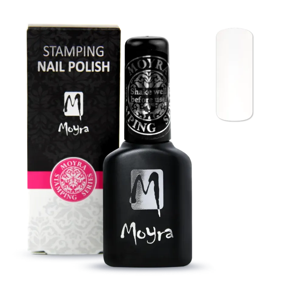 Moyra Smart Polish SPS02 White stamping lak 12 ml hvid